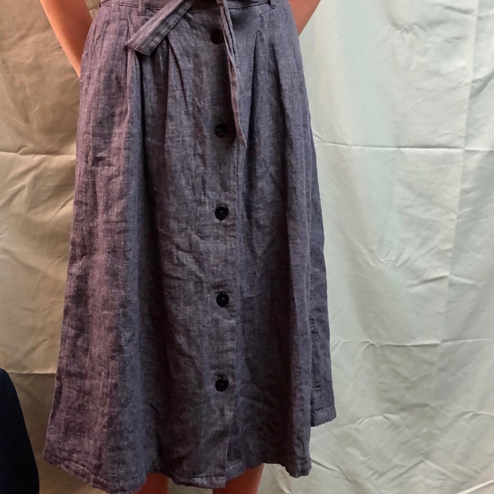 Button down skirt